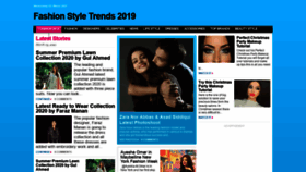 What Fashionstylestrend.com website looked like in 2021 (3 years ago)