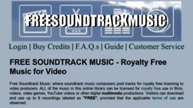 What Freesoundtrackmusic.com website looked like in 2021 (3 years ago)