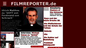 What Filmreporter.de website looked like in 2021 (3 years ago)