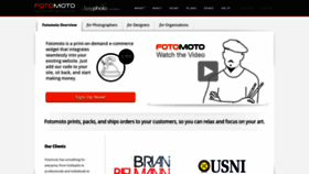 What Fotomoto.com website looked like in 2021 (3 years ago)