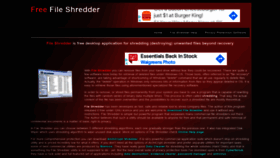 What Fileshredder.org website looked like in 2021 (3 years ago)
