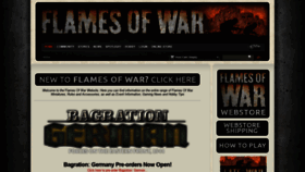 What Flamesofwar.com website looked like in 2021 (3 years ago)