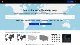 What Freevectormaps.com website looked like in 2021 (3 years ago)