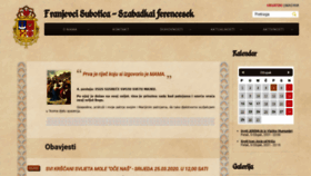 What Franjevcisubotica.rs website looked like in 2021 (3 years ago)