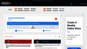 What Fantasysp.com website looked like in 2021 (5 years ago)