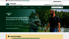 What Farmers.gov website looked like in 2021 (3 years ago)