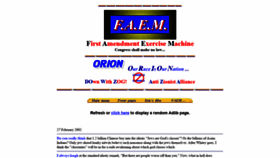 What Faem.com website looked like in 2021 (3 years ago)