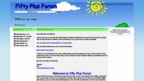 What Fiftyplusforum.co.uk website looked like in 2021 (3 years ago)