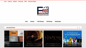 What Freemockup4u.com website looked like in 2021 (3 years ago)