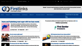 What Firstlinks.com.au website looked like in 2021 (3 years ago)