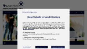 What Fh-wedel.de website looked like in 2021 (3 years ago)