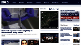 What Fox5ny.com website looked like in 2021 (3 years ago)