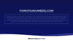 What Fixmatkanumber1.com website looked like in 2021 (3 years ago)