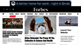 What Forbesafrica.com website looked like in 2021 (3 years ago)