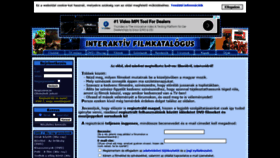 What Filmkatalogus.hu website looked like in 2021 (3 years ago)