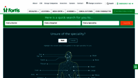 What Fortishealthcare.com website looked like in 2021 (3 years ago)