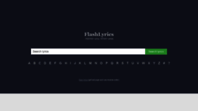 What Flashlyrics.com website looked like in 2021 (3 years ago)