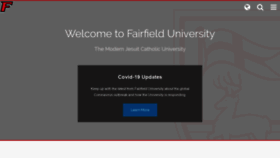 What Fairfield.edu website looked like in 2021 (3 years ago)