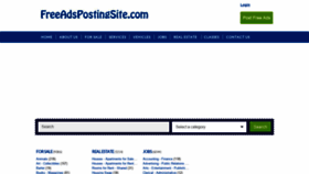 What Freeadspostingsite.com website looked like in 2021 (3 years ago)