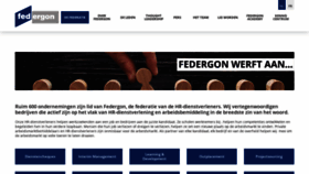 What Federgon.be website looked like in 2021 (3 years ago)