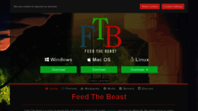 What Feed-the-beast.com website looked like in 2021 (3 years ago)