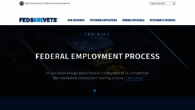 What Fedshirevets.gov website looked like in 2021 (3 years ago)