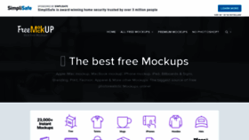 What Free-mockup.com website looked like in 2021 (3 years ago)