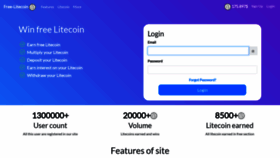 What Free-litecoin.com website looked like in 2021 (3 years ago)