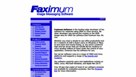 What Faximum.com website looked like in 2021 (3 years ago)