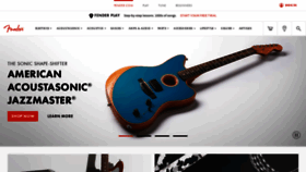 What Fender.com website looked like in 2021 (3 years ago)