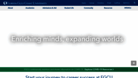 What Fgcu.edu website looked like in 2021 (3 years ago)