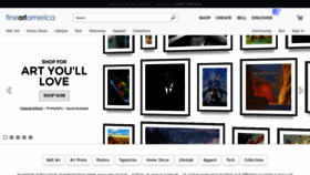 What Fineartamerica.com website looked like in 2021 (3 years ago)