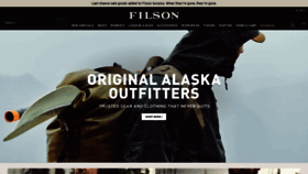 What Filson.com website looked like in 2021 (3 years ago)