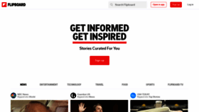 What Flipboard.com website looked like in 2021 (3 years ago)