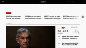 What Forbes.com website looked like in 2021 (3 years ago)