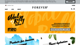 What Foreverliving.com website looked like in 2021 (3 years ago)