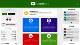 What Forumfree.it website looked like in 2021 (3 years ago)