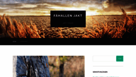 What Fahallenjakt.se website looked like in 2021 (3 years ago)