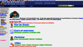What Francaisfacile.com website looked like in 2021 (3 years ago)