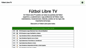 What Futbollibre.net website looked like in 2021 (3 years ago)