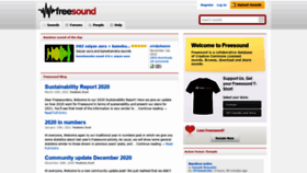 What Freesound.org website looked like in 2021 (3 years ago)
