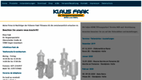 What Faak-tillmanns.com website looked like in 2021 (3 years ago)