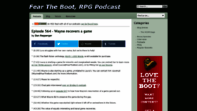 What Feartheboot.com website looked like in 2021 (3 years ago)