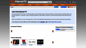 What Findinternettv.com website looked like in 2021 (3 years ago)