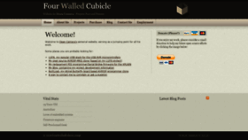 What Fourwalledcubicle.com website looked like in 2021 (3 years ago)