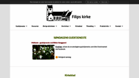 What Filipskirke.dk website looked like in 2021 (4 years ago)