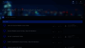 What Fansbase.net website looked like in 2021 (3 years ago)