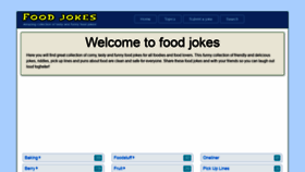 What Foodjokes.one website looked like in 2021 (3 years ago)