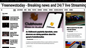 What Freenews.today website looked like in 2021 (3 years ago)