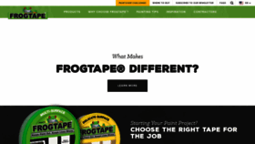 What Frogtape.com website looked like in 2021 (3 years ago)